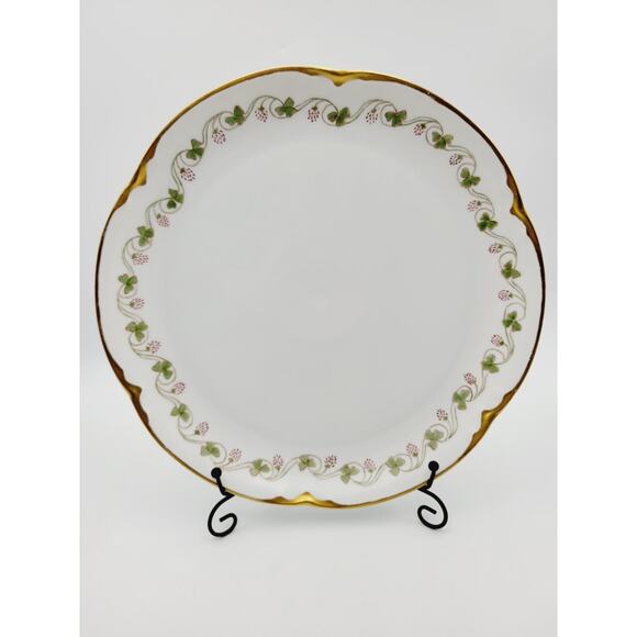 HAVILAND Limoges 12" Covered Round Serving Clover Leaf France Discontinued - Picture 1 of 8